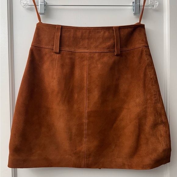 🌟NEW🌟 Sézane Bettie Suede Skirt in Camel - Picture 8 of 10